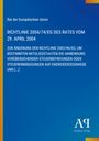 Text über EU-Richtlinie 2004/74/EG vom 29. April 2004, Änderung der Richtlinie 2003/96/EG. Blaues Design, Logo unten.