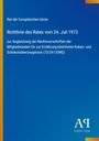 Text: "Richtlinie des Rates vom 24. Juli 1973... Schokoladenerzeugnisse (73/241/EWG)". Blaues Design mit gelbem Streifen.