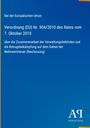 Text: "Rat der Europäischen Union, Verordnung (EU) Nr. 904/2010 des Rates vom 7. Oktober 2010" mit blauem Hintergrund.