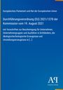 Text zur Durchführungsverordnung (EU) 2021/1378 der EU-Kommission. Blaues Layout mit goldener Leiste links.