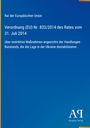 Text über Verordnung der EU zu russischen Handlungen in der Ukraine. Blaues Cover, gelber Streifen links, Logo unten rechts.