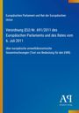 Europäische Verordnung über umweltökonomische Gesamtrechnungen. Blauer Hintergrund, gelber Rand, Antiphon Verlag.