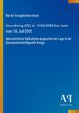 Rat der Europäischen Union: Verordnung (EG) Nr. 1183/2005 des Rates vom 18. Juli 2005, Buch