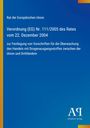 Rat der Europäischen Union: Verordnung (EG) Nr. 111/2005 des Rates vom 22. Dezember 2004, Buch