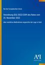 Rat der Europäischen Union: Verordnung (EU) 2022/2309 des Rates vom 25. November 2022, Buch