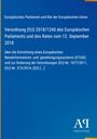 Europäisches Parlament und Rat der Europäischen Union: Verordnung (EU) 2018/1240 des Europäischen Parlaments und des Rates vom 12. September 2018, Buch