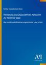 Rat der Europäischen Union: Verordnung (EU) 2022/2309 des Rates vom 25. November 2022, Buch