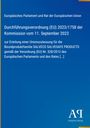 Europäisches Parlament und Rat der Europäischen Union: Durchführungsverordnung (EU) 2023/1758 der Kommission vom 11. September 2023, Buch