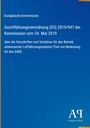 Europäische Kommission: Durchführungsverordnung (EU) 2019/947 der Kommission vom 24. Mai 2019, Buch