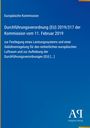 Europäische Kommission: Durchführungsverordnung (EU) 2019/317 der Kommission vom 11. Februar 2019, Buch