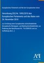 Europäische Verordnung Nr. 1095/2010, zur Errichtung einer Aufsichtsbehörde, blauer Hintergrund, Verlag-Logo unten rechts.