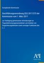 Text über Durchführung der EU-Verordnung 2017/373, gelbes und dunkelblaues Design mit Verlagssymbol unten.