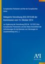 Europäische Verordnungstexte auf blauem Hintergrund, kleines Verlagslogo unten rechts.