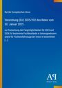 Verordnung (EU) 2025/202 des Rates der EU, 30. Januar 2025. Blaues Design mit gelbem Rand. Logo: Antiphon Verlag.