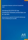 Europäische Regelverordnung über persistente organische Schadstoffe, veröffentlicht vom Antiphon Verlag. Hintergrund blau.