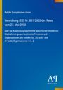 „Rat der Europäischen Union. Verordnung Nr. 881/2002 vom 27. Mai 2002.“ Blau mit gelbem Rand, Verlag unten.