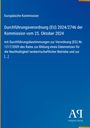 Europäische Kommission: Durchführungsverordnung (EU) 2024/2746 der Kommission vom 25. Oktober 2024, Buch