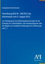 Text: "Europäische Kommission. Verordnung (EU) Nr. 748/2012." Blaues, schlichtes Design mit Verlag-Logo unten.
