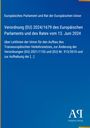 Text über Verordnung (EU) 2024/1679 des Europäischen Parlaments. Blaues Cover, gelber Rand, Logo unten "AP Antiphon Verlag".