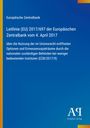Europäische Zentralbank Leitlinie (EU) 2017/697, Nutzung von Optionen durch Behörden (EZB/2017/9), blauer Hintergrund.