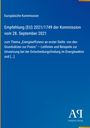 Text über Energieeffizienzempfehlung der EU-Kommission. Blauer Hintergrund, rechts unten Logo "Antiphon Verlag".
