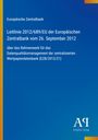 Text zur EU-Richtlinie für Datenmanagement. Blaues Design mit gelbem Rand und Verlagslogo unten.
