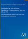 Text: "Europäisches Parlament... 23. Juli 1996... Aufbau eines transeuropäischen Verkehrsnetzes." Blaues Hintergrunddesign.