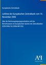 Europäische Zentralbank, Leitlinie vom 10. November 2006 über Rechnungslegungsgrundsätze, blauer Hintergrund, Logo.