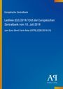 Europäische Zentralbank, Leitlinie (EU) 2019/1265, Euro Short-Term Rate (€STR). Blau mit gelbem Rand, Verlagslogo unten.