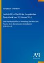 "Leitlinie der Europäischen Zentralbank zur Verwaltung von Aktiva/Passiva. Logo: Antiphon Verlag, blau-gelber Hintergrund."