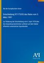 Text: Rat der Europäischen Union. Entscheidung 97/173/EG des Rates vom 3. März 1997. Blau mit gelbem Streifen links, Logo unten.