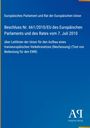 Europäisches Parlament: Beschluss Nr. 661/2010/EU zu Verkehrsnetz-Leitlinien. Blaues Cover mit Verlagssignatur.