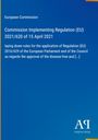 Der Text beschreibt eine EU-Verordnung zu Regelungen vom 15. April 2021. Blauer Hintergrund mit Antiphon Verlag-Logo.