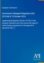 Blauer Hintergrund, Text: "European Commission", Verordnungstitel und Veröffentlichungsdatum, "Antiphon Verlag"-Logo.