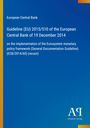 Titel: Guideline (EU) 2015/510 der Europäischen Zentralbank vom 19. Dezember 2014. Hintergrund: Blau mit buntem Rand.