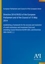 Text der EU-Richtlinie 2014/59/EU; Blau-weißes Farbschema und Verlag-Logo unten rechts.