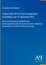 "Europäische Zentralbank Leitlinie (EU) 2015/510, 19. Dezember 2014. Text auf blauem Hintergrund mit gelbem Rand."