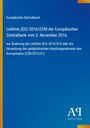 Text: Europäische Zentralbank, Leitlinie (EU) 2016/2298, Antiphon Verlag. Hintergrund: Blau mit gelben Streifen.