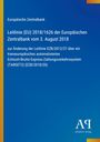 Text beschreibt eine EU-Richtlinie der EZB vom 3. August 2018 zur Änderung eines Zahlungssystems. Links gelber Streifen.