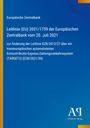 Europäische Zentralbank, Leitlinie (EU) 2021/1759 vom 20. Juli 2021. Blau mit farbigen Streifen, Logo unten rechts.