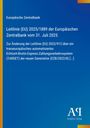 Text: Europäische Zentralbank, Leitlinie (EU) 2025/1889, 31. Juli 2025, Ziel: TARGET-System. Unten rechts ein Verlagslogo.