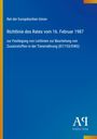 Richtlinie des Rates vom 16. Februar 1987 zur Tierernährung. Blauer Hintergrund, links gelber Streifen. Logo: AQ Antiphon Verlag.