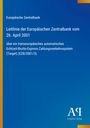 Text: Leitlinie der Europäischen Zentralbank vom 26. April 2001 über ein transeuropäisches... Unten rechts ein Logo.