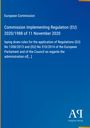 European Commission: Commission Implementing Regulation (EU) 2020/1988 of 11 November 2020, Buch