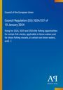 Titeltext über EU-Fischereiquoten bis 2026, blauer Hintergrund, links gelbe Leiste, unten ein Verlag-Logo.