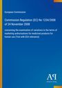 "Commission Regulation (EC) No 1234/2008..." auf blauem Hintergrund. Unten rechts kleines "Antiphon Verlag" Logo. 

