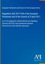 Titel: Regulation (EU) 2017/746 über in vitro diagnostische Medizinprodukte. Unten rechts ist ein Logo mit "Antiphon Verlag".