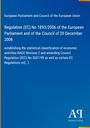 Text: Regulation (EC) No 1893/2006 von 2006 über NACE Rev 2. Darstellung in Blau mit kleinem Verlagslogo unten.