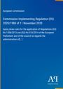 European Commission: Commission Implementing Regulation (EU) 2020/1988 of 11 November 2020, Buch