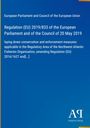 Regulation (EU) 2019/833 für Naturschutzmaßnahmen im Nordwestatlantik. Blaues Design, "Antiphon Verlag" Logo.
